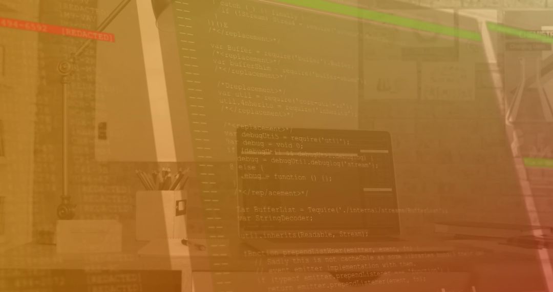 Digital Data Processing on Office Desk Computer