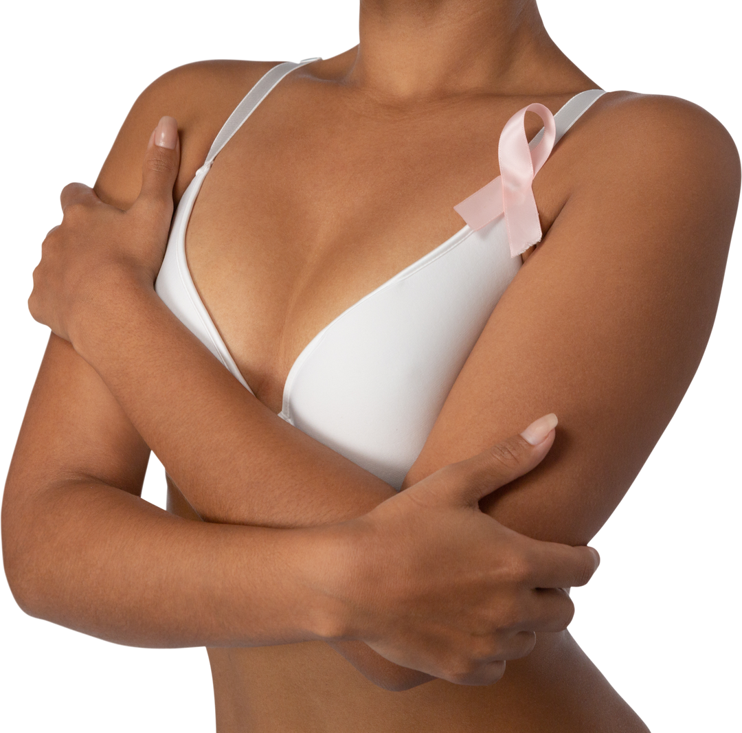 Transparent Image of Woman Promoting Breast Cancer Awareness with Pink Ribbon - Download Free Stock Images Pikwizard.com