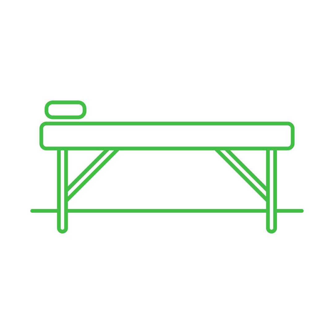 Green Transparent Workshop Table Illustration Design