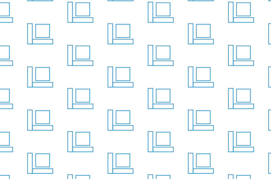 Blue Abstract Pattern on Transparent Background in Digital Illustration