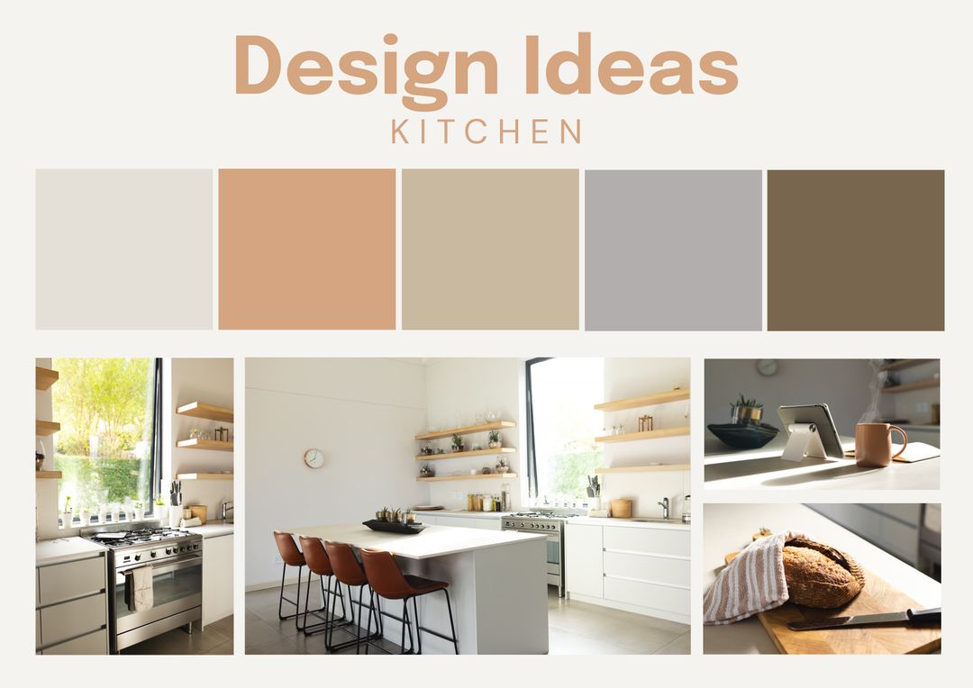 Modern Kitchen Design Ideas with Neutral Color Palette - Download Free Stock Templates Pikwizard.com