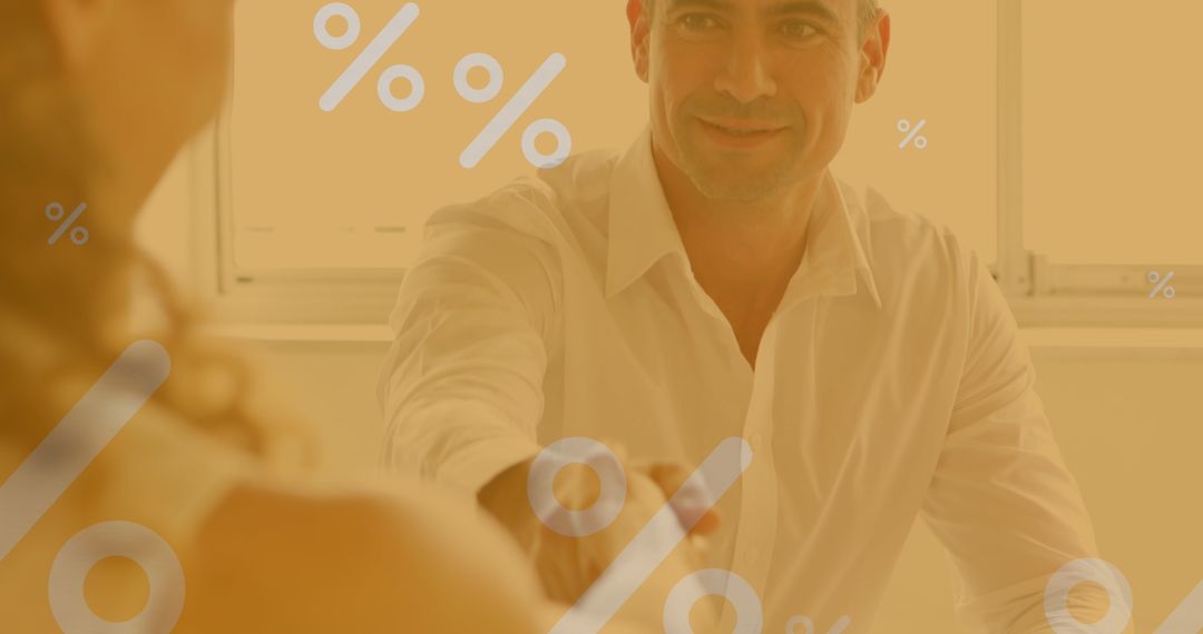 Smiling Professional With Businesswoman Sharing Documents