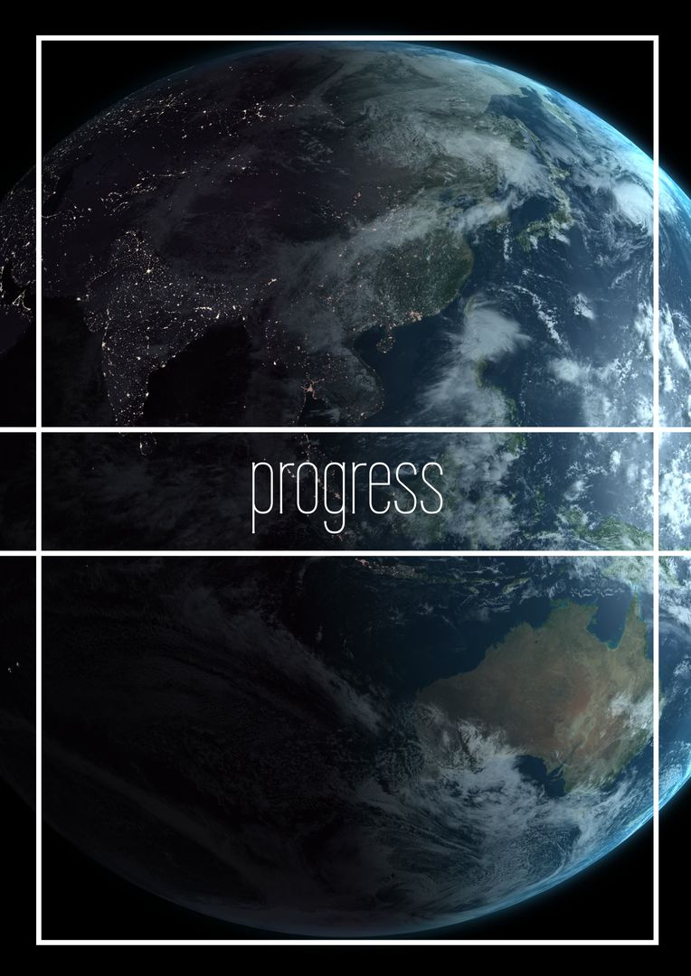 Earth from space highlighting global progress and transformation