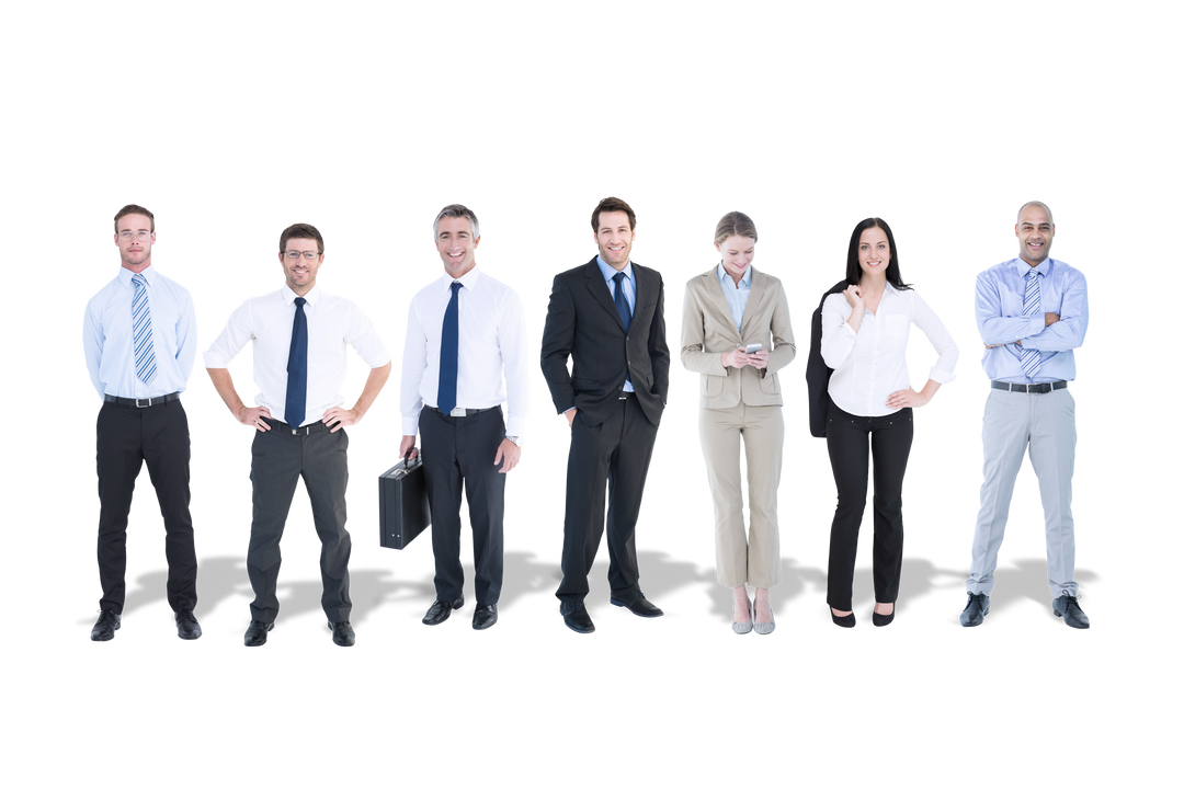 Diverse Business Team Standing Transparent Background - Download Free Stock Images Pikwizard.com