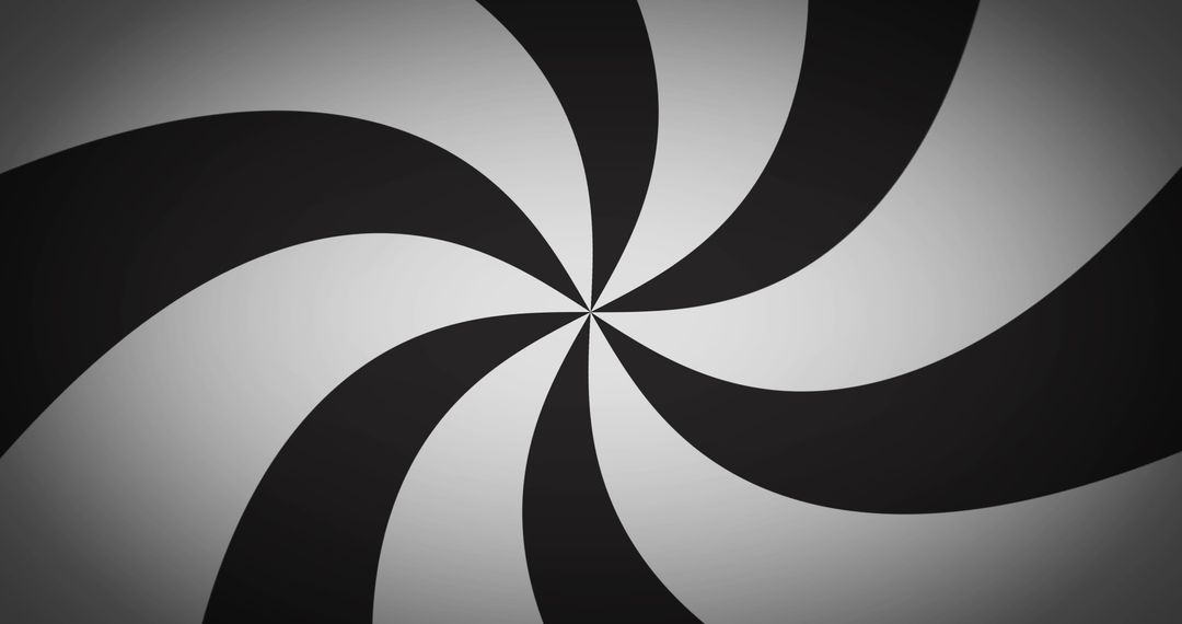 Hypnotic Black and White Swirl Pattern