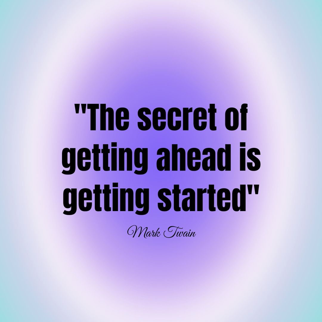 Motivational Quote on a Gradient Background Inspiring Progress