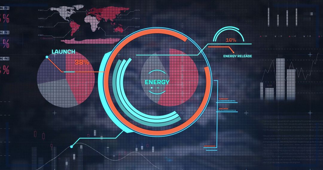 Digital Interface Displaying Energy Data and Analytics - Free Images, Stock Photos and Pictures on Pikwizard.com