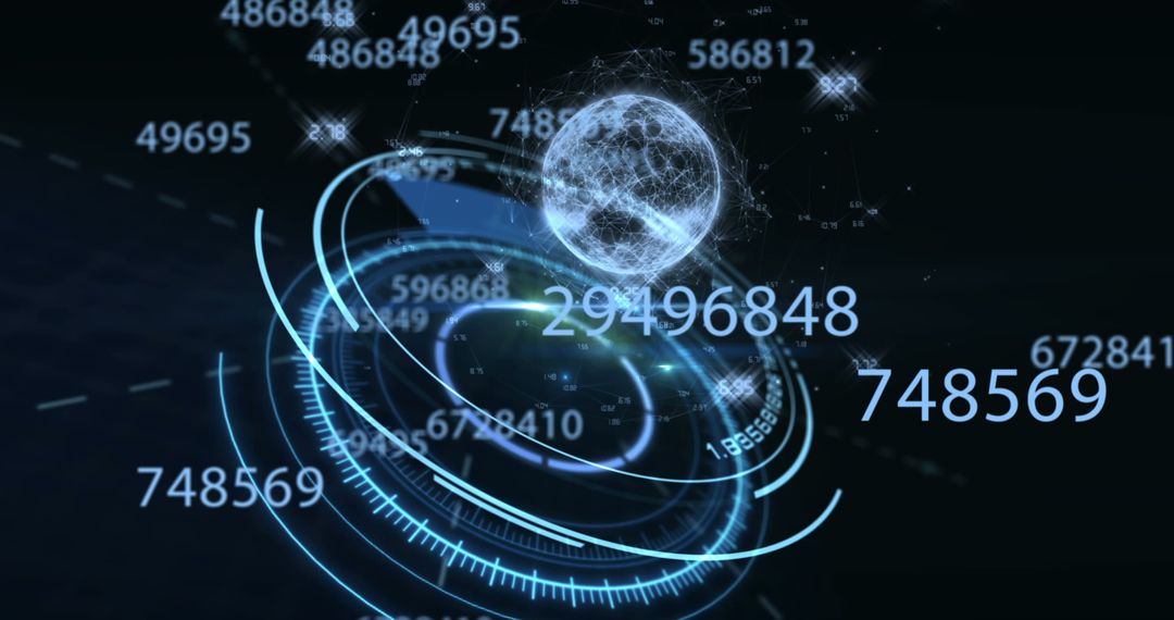 Futuristic Digital Interface with Connected World Concept