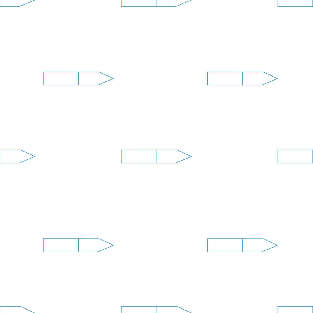 Transparent Blue Pencil Pattern with Bold Outlines for Graphic Design