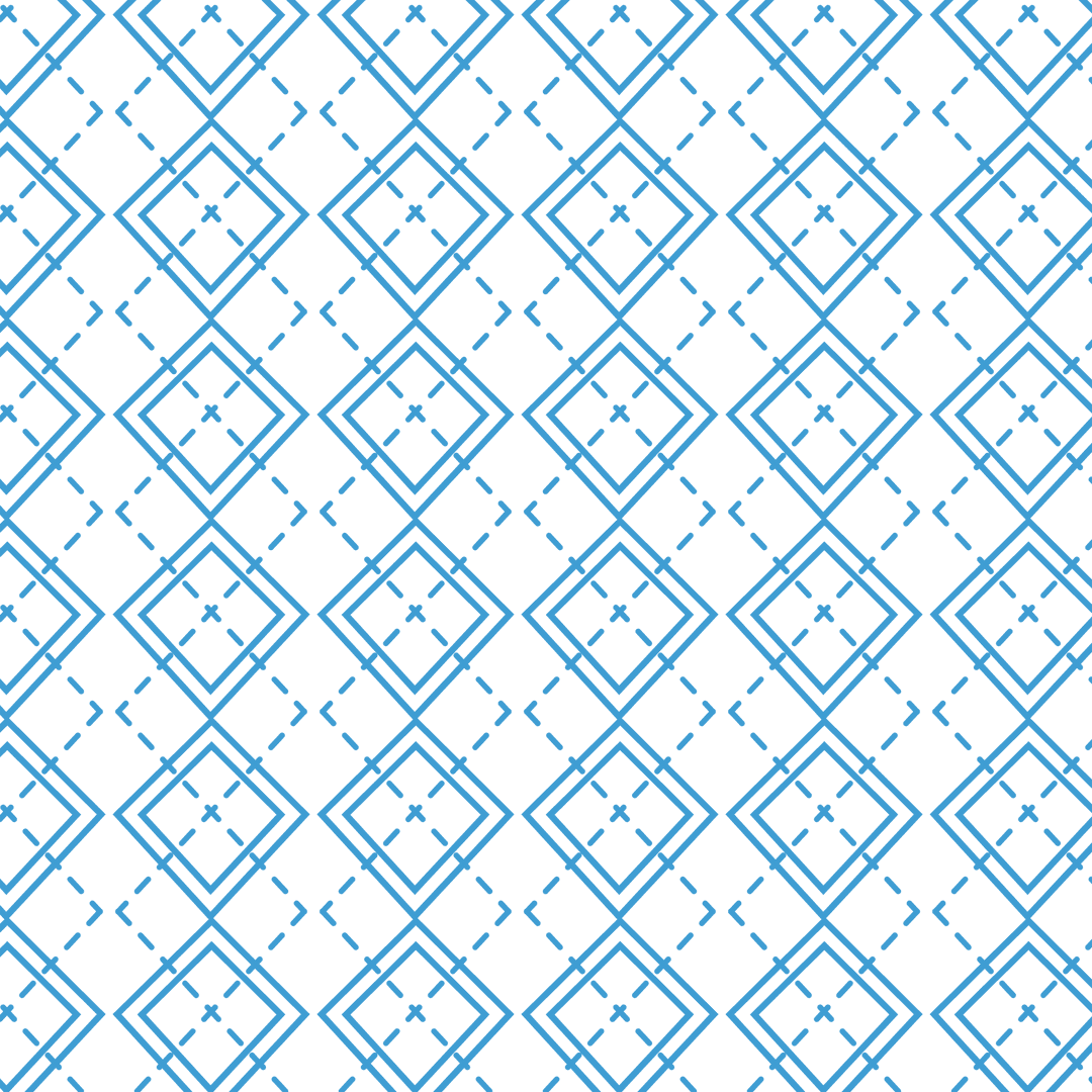 Geometric Blue Pattern on Transparent Background Vector