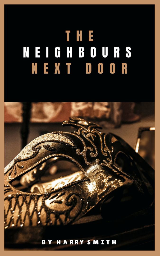 Mysterious Novel Cover with Ornate Mask Symbol of Secrets