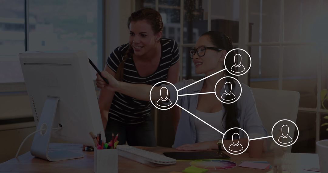 Teamwork Collaboration in Modern Office Environment