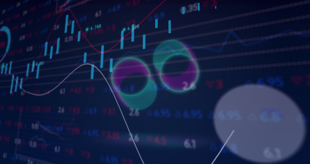 Futuristic Data Visualization with Neon Elements