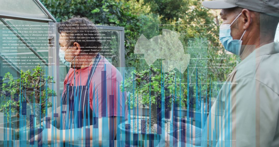 Diverse Workers Analyzing Data in Modern Agricultural Setting