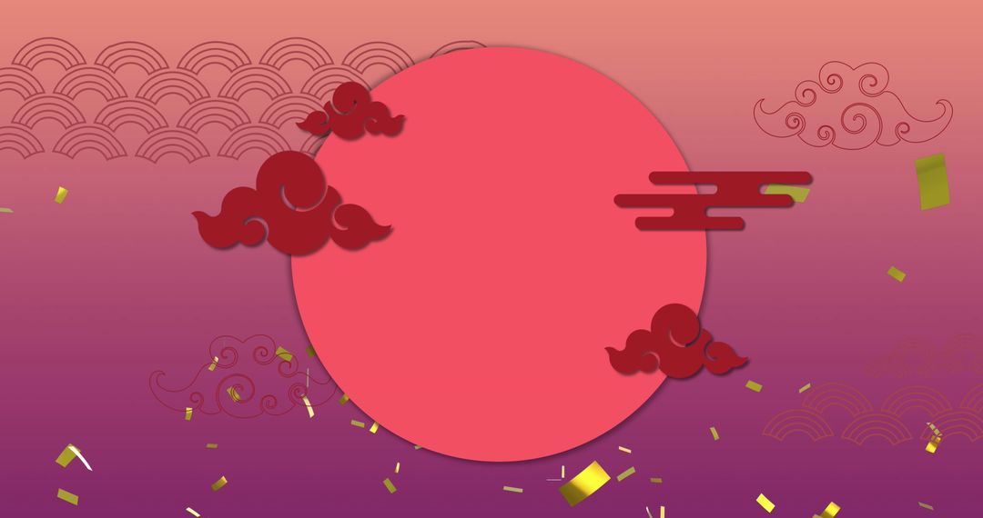 Chinese New Year Festive Decorative Background Design