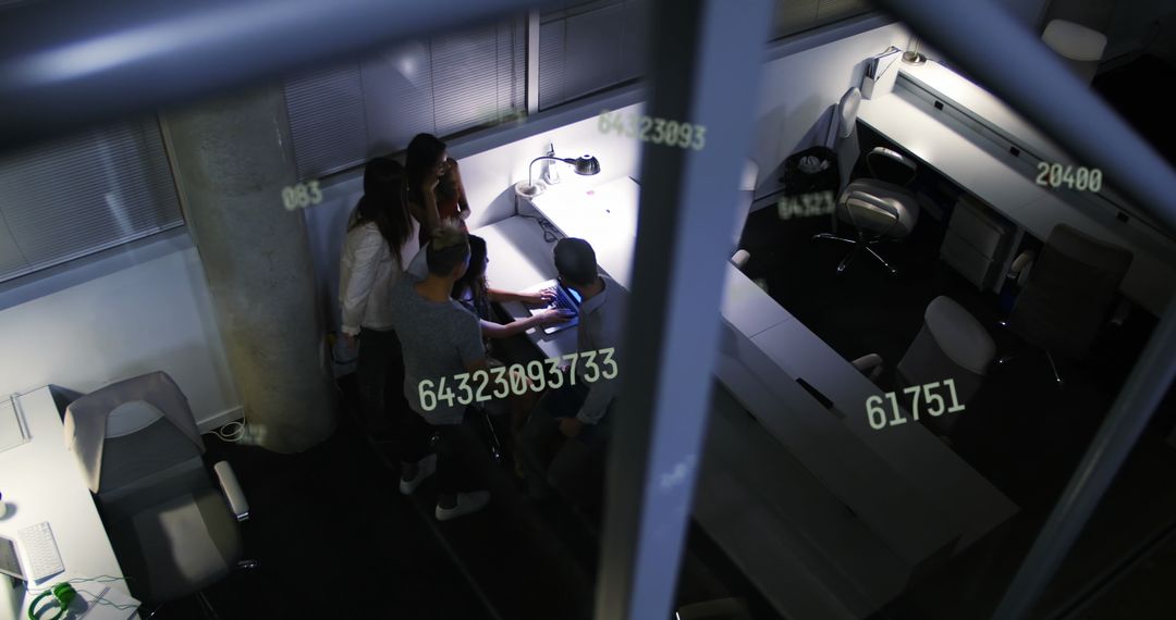 Collaborative Office Work with Network Data Overlay