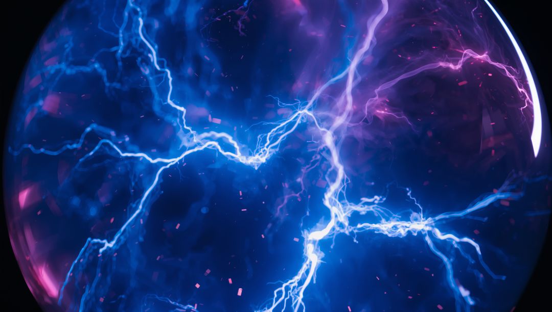 Mesmerizing Plasma Sphere Displaying Dynamic Electric Arcs