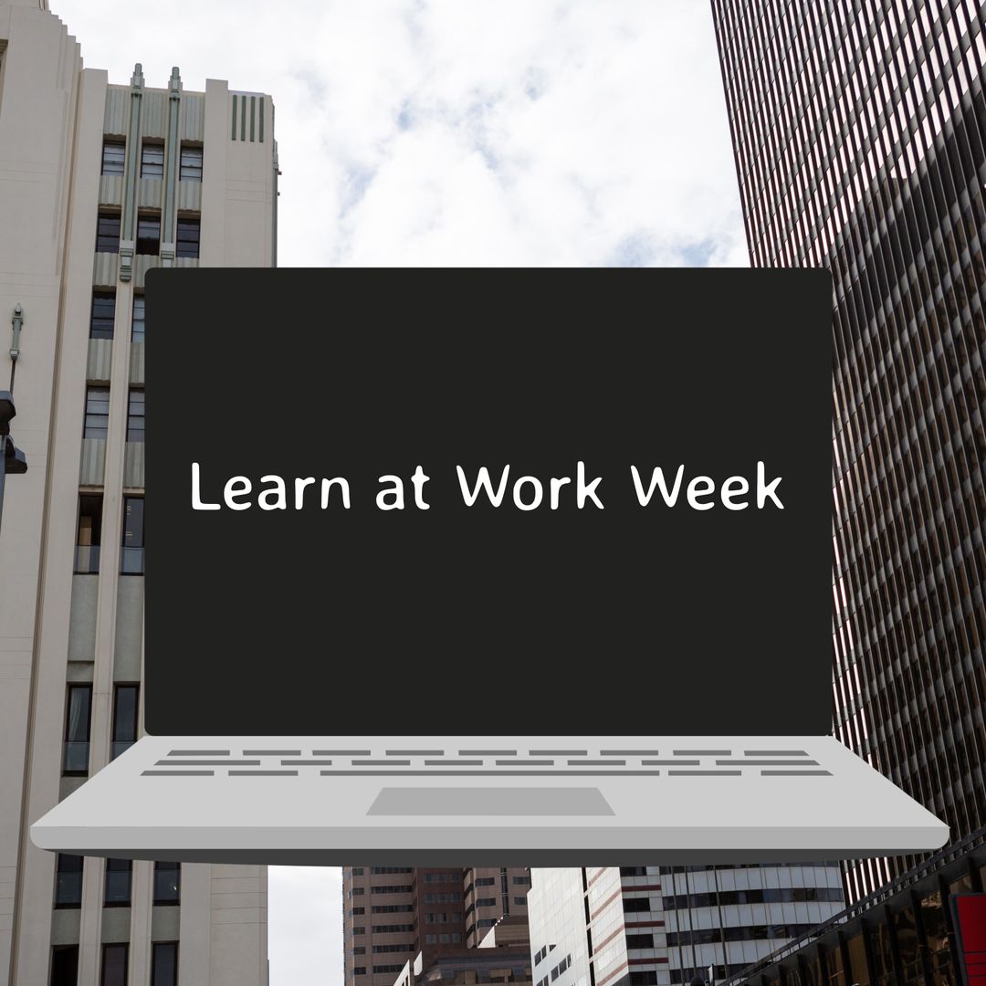 Learn at Work Week Laptop in Urban Environment
