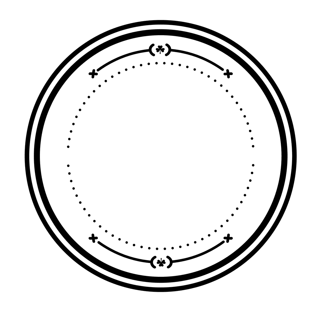 Abstract Geometric Shape on Transparent Background Digital Art