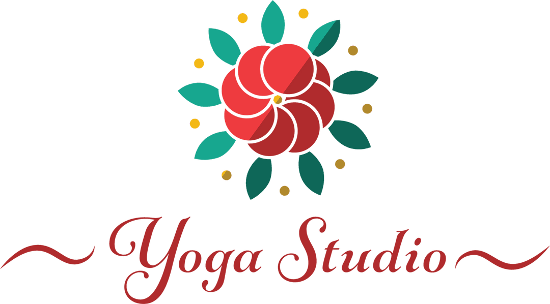 Transparent Flower Logo Design for Yoga Studio Branding