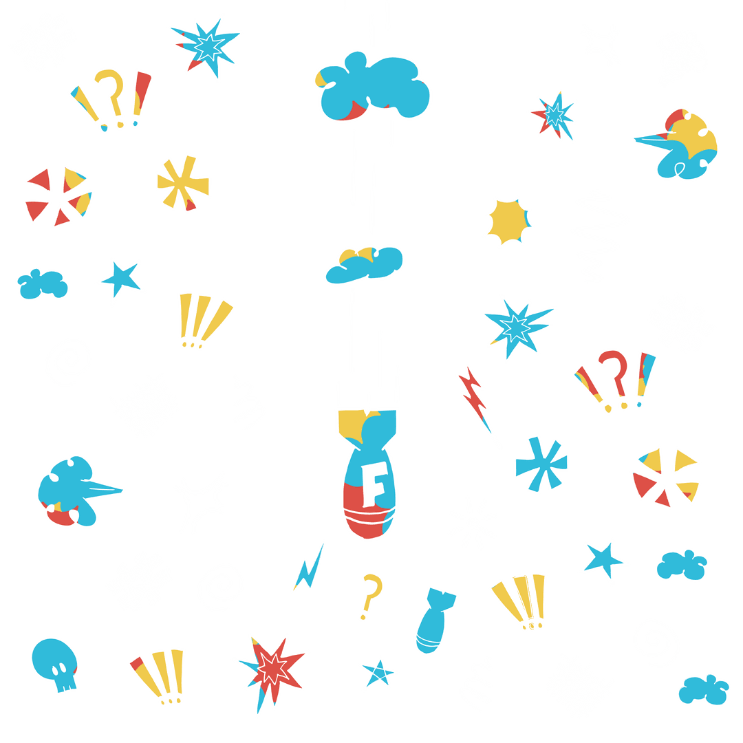 Colorful Digital Symbols on Transparent Background for Graphic Design