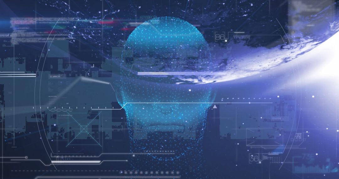 Futuristic 6G Technology and Global Connectivity Concept