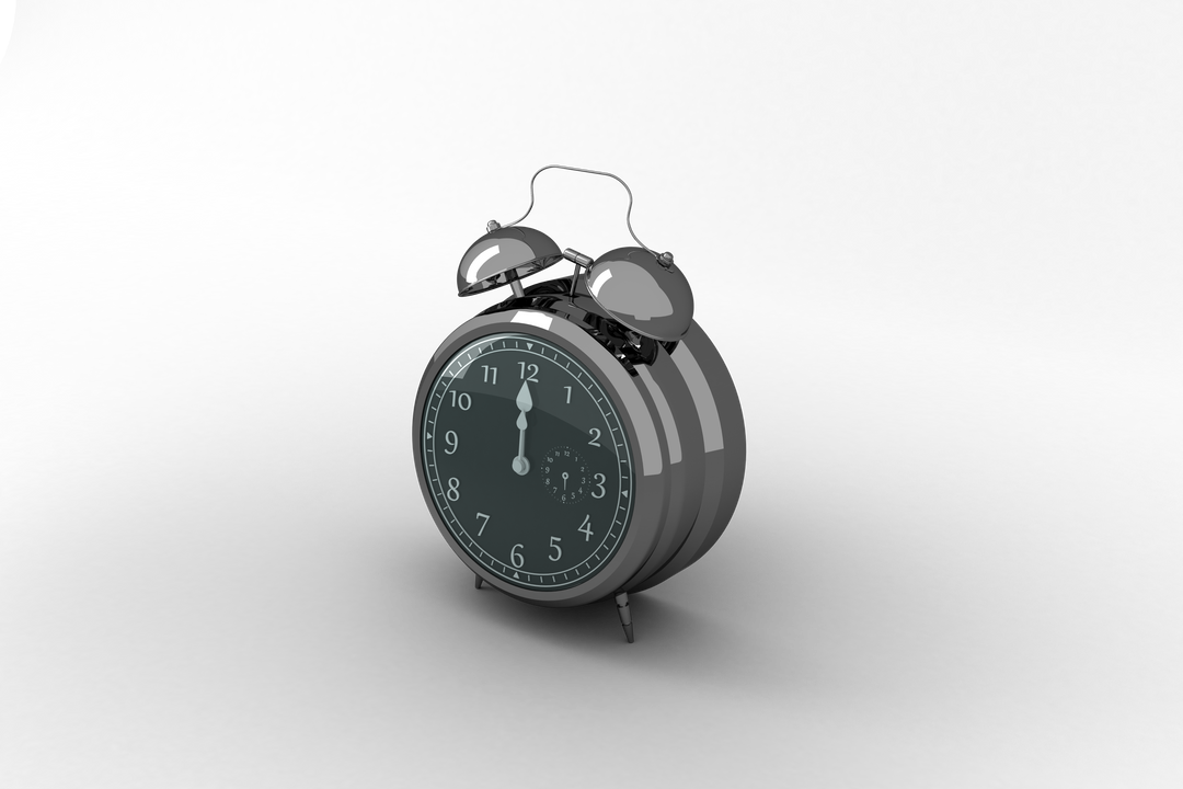 Transparent Silver Traditional Alarm Clock Isolated on Fillable PNG Background - Download Free Stock Images Pikwizard.com