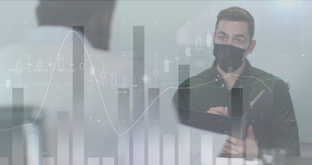 Data Statistics with Professionals in Masks Amid Pandemic