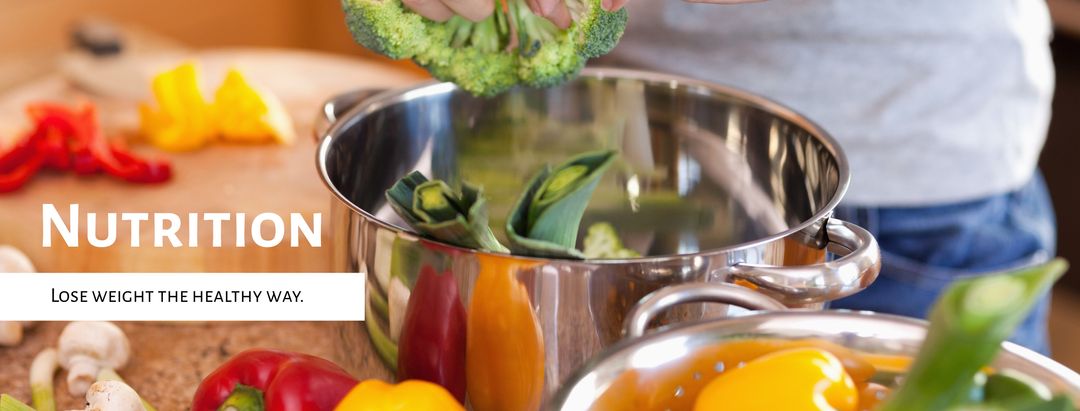 Healthy cooking with fresh vegetables promoting nutrition