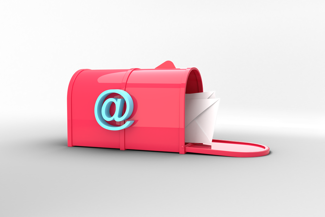 Pink Mailbox with Envelopes PNG Illustrating Digital Communication on Transparent Background - Download Free Stock Images Pikwizard.com