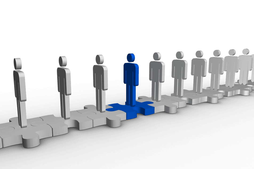 Autism Awareness Representation Transparent Puzzle Pieces