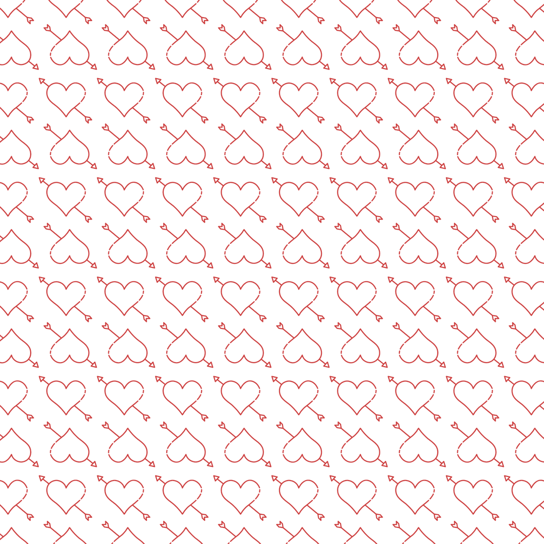 Seamless Red Heart Pattern with Arrow on Transparent Background - Download Free Stock Images Pikwizard.com