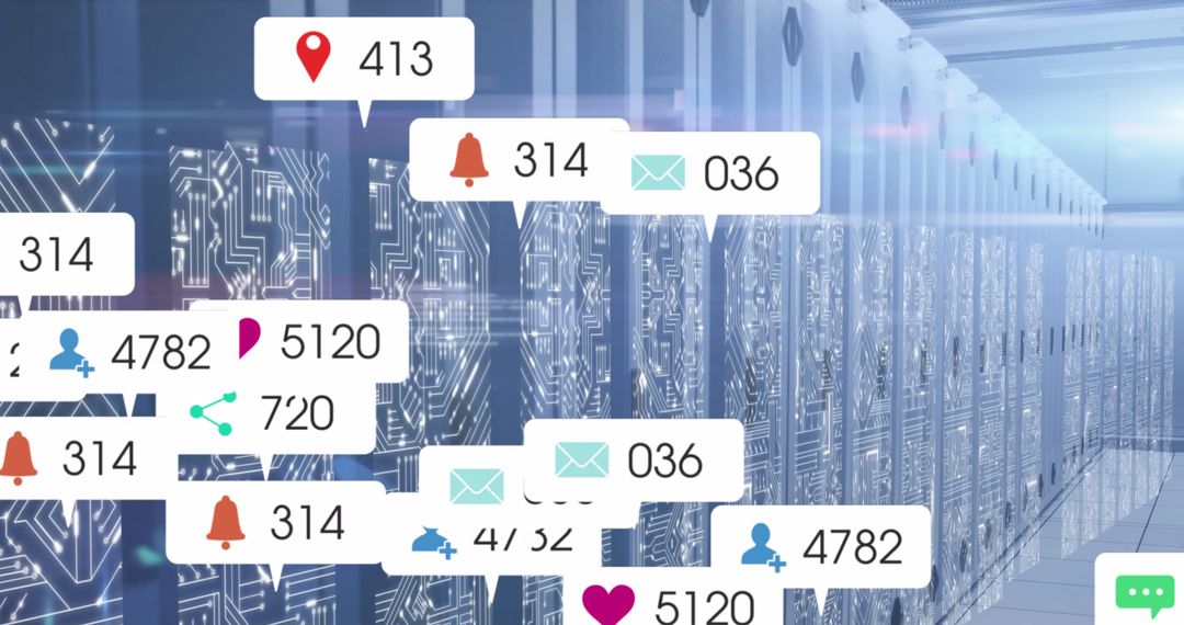 Digital Media Notifications in a Server Room