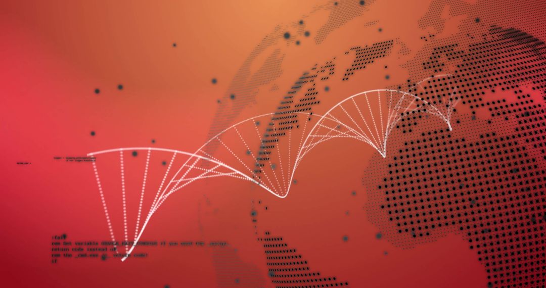 Global Data Connections with Digital DNA Concept