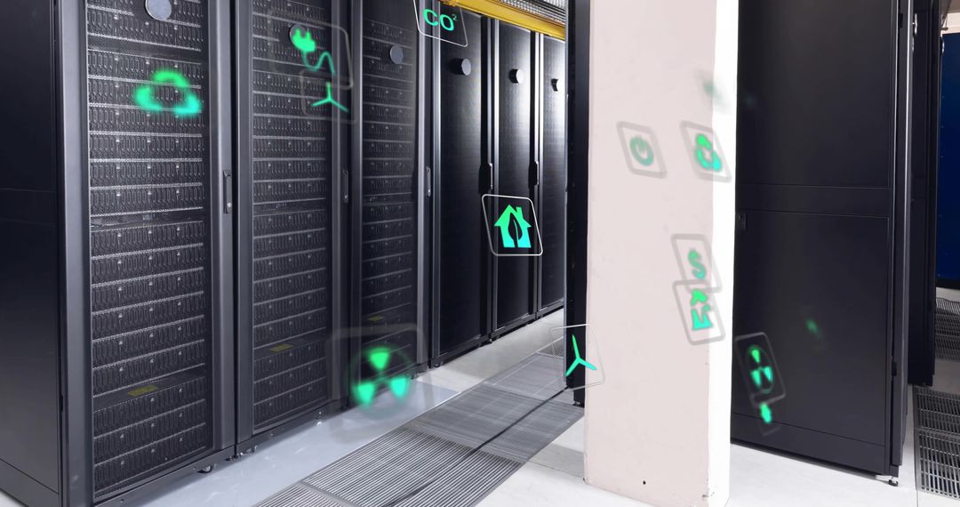 Eco-Friendly Data Processing in Modern Server Room