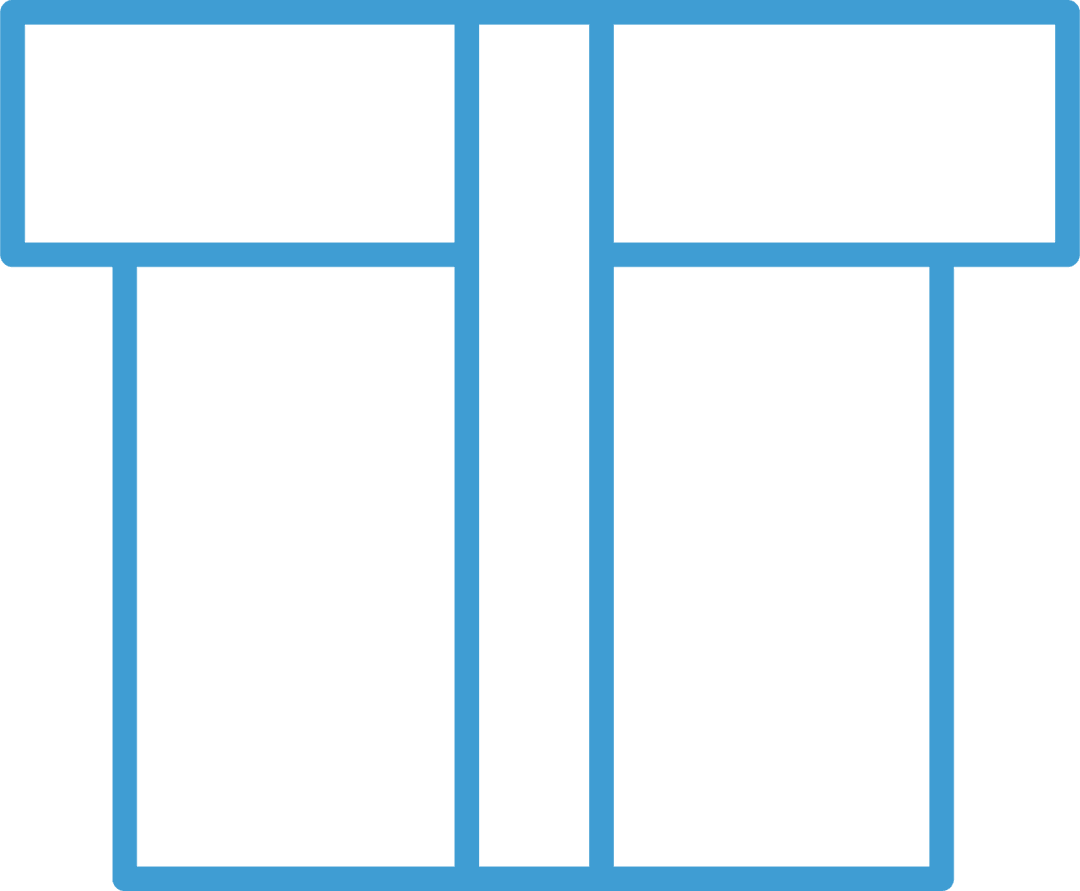 Transparent Blue Gift Box Illustration for Celebrations