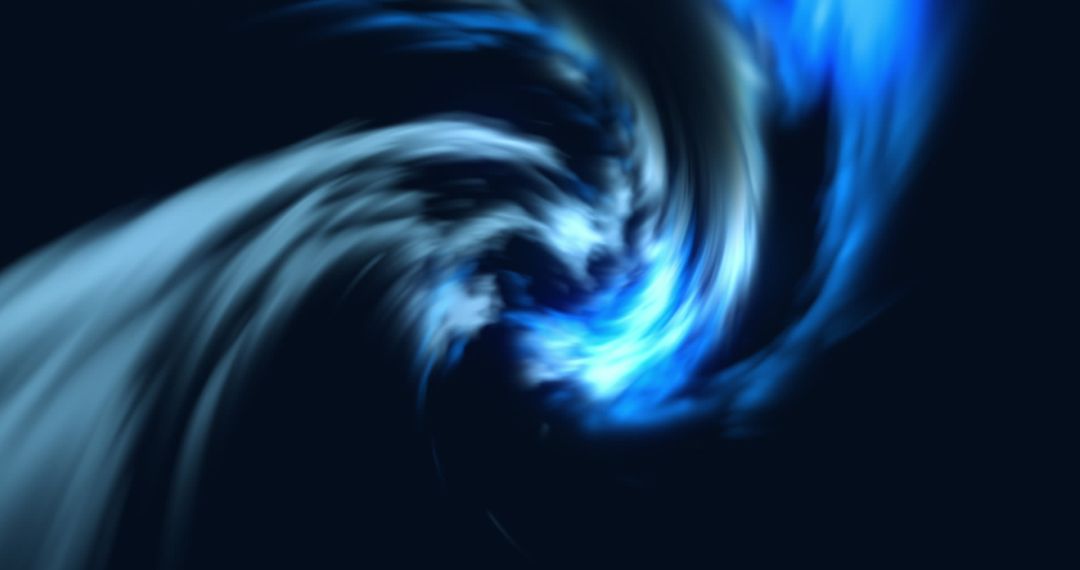 Digital Swirling Vortex with Blue Light Effects