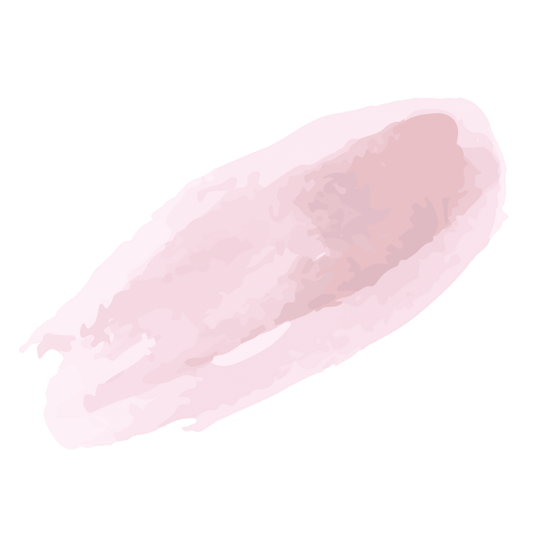 Soft Pink Abstract Brush Stroke on Transparent Background