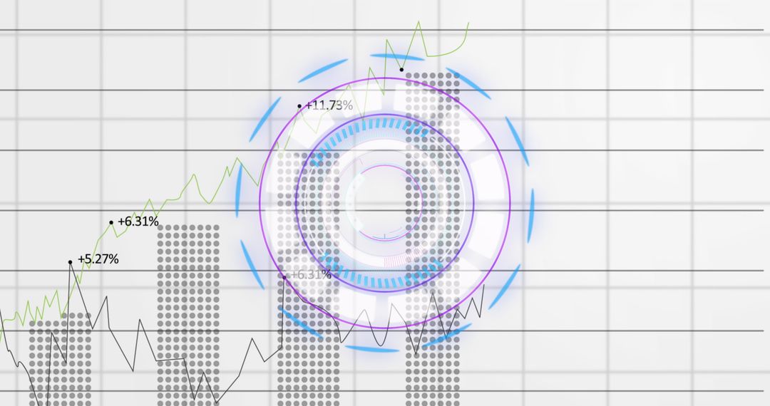 Abstract Financial Graphs and Data Processing Interface - Free Images, Stock Photos and Pictures on Pikwizard.com