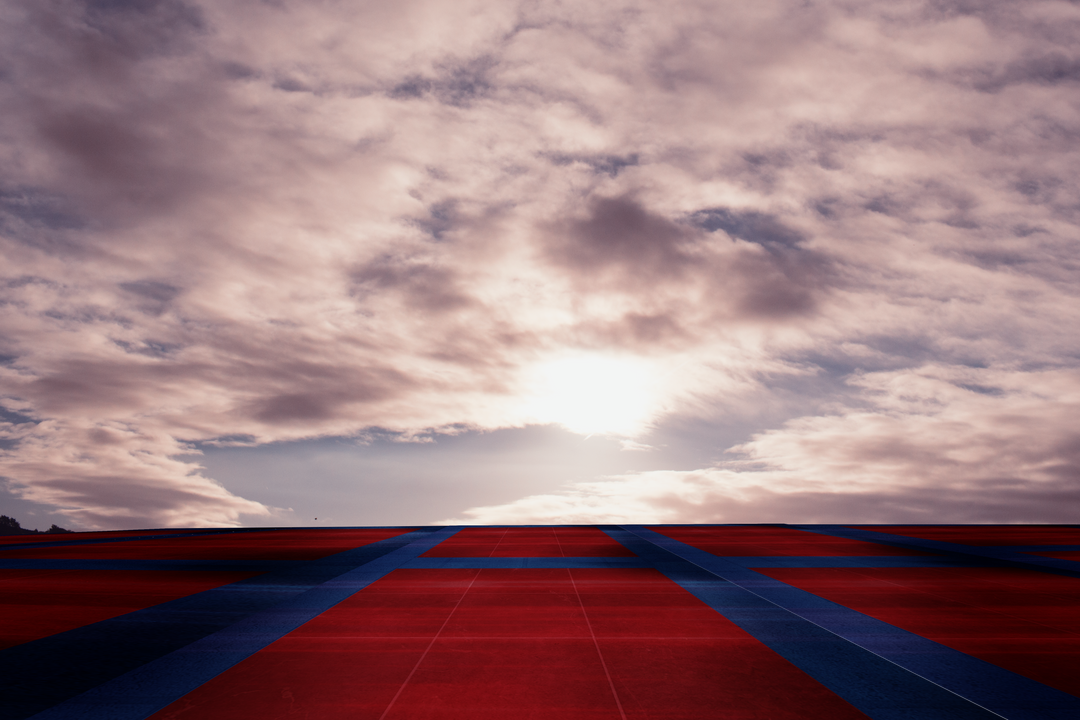 Abstract Sport Field Against Transparent Cloudy Sky - Download Free Stock Images Pikwizard.com