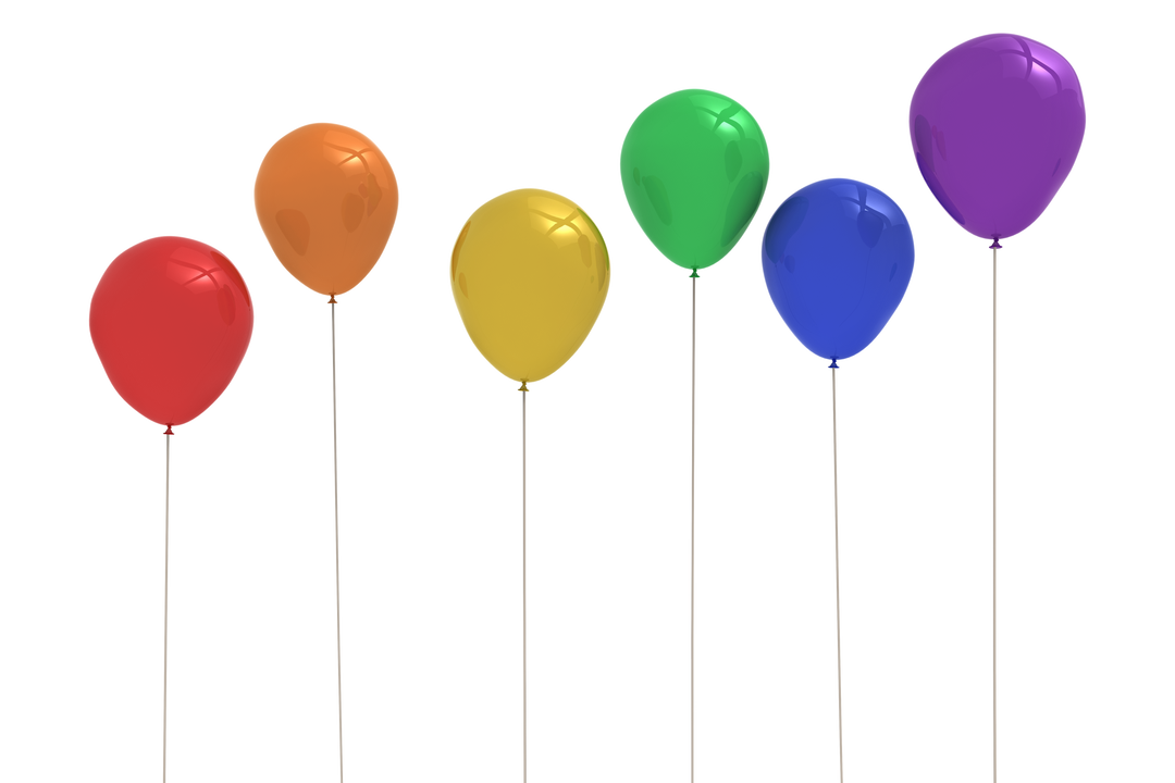 Colorful Balloons with Transparent Background for Celebrations - Download Free Stock Images Pikwizard.com