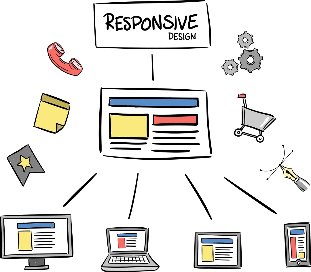 Transparent Workstation Communication and Responsive Design Concept - Download Free Stock Images Pikwizard.com