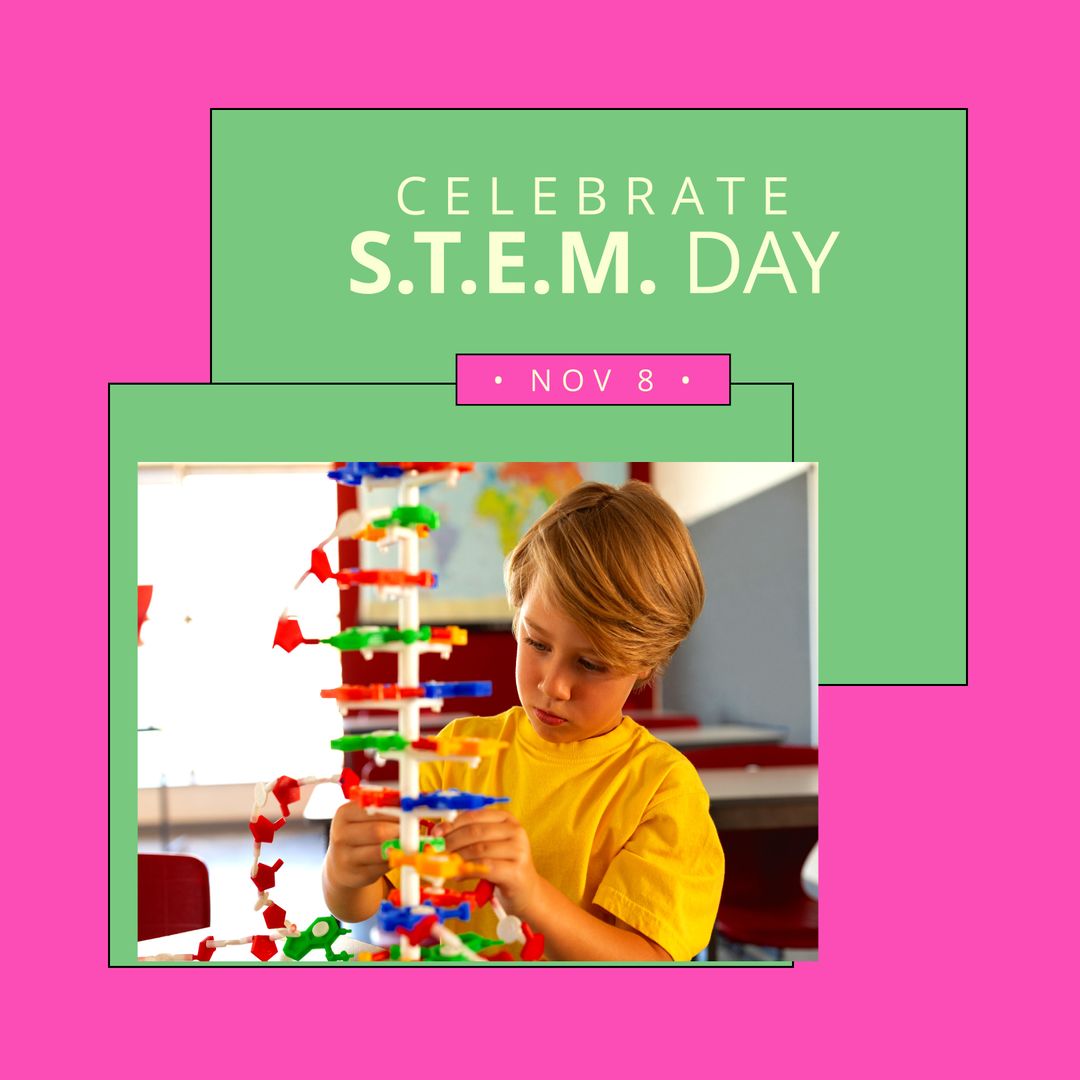 Child Engaging in STEM Learning Activity