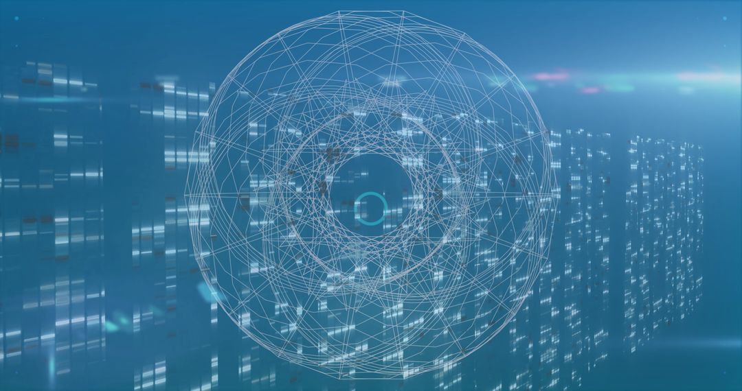 Digital Globe and Server Room: Global Network Connections