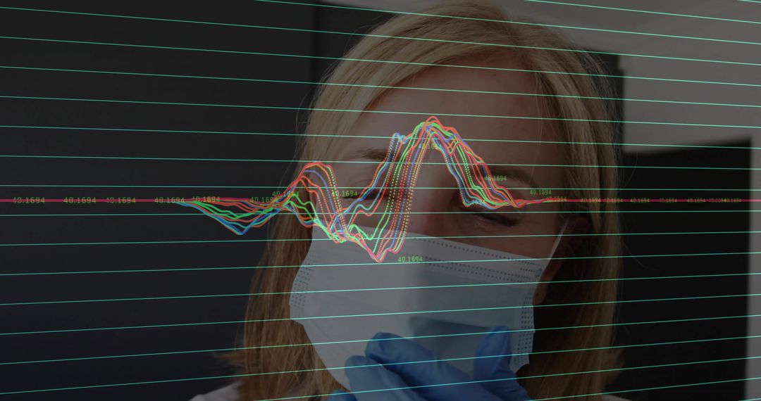 Medical Scientist Analyzing Healthcare Data with Graphs and Technology