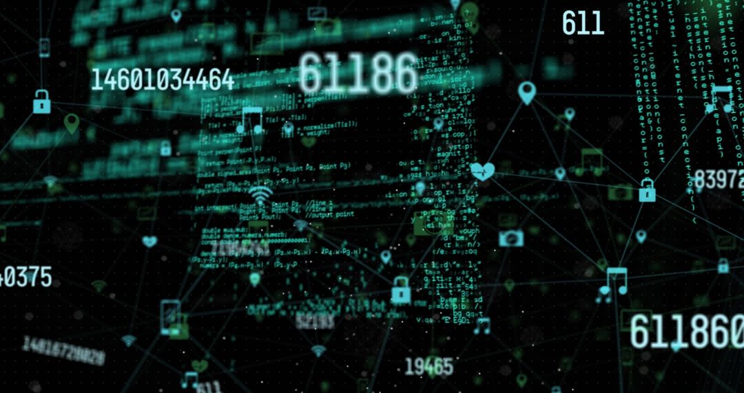 Abstract Digital Data Network with Codes and Symbols