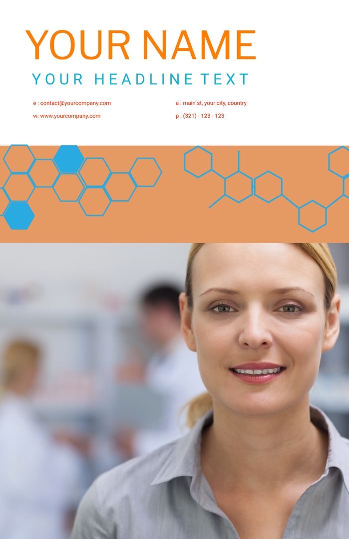 Confident Woman in Professional Setting for Corporate Template