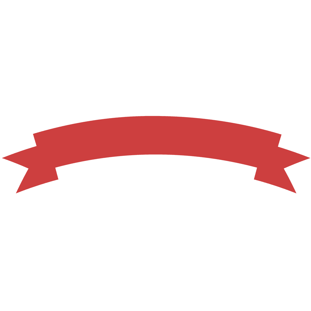 Digital Red Ribbon Banner on Transparent Background for Celebration