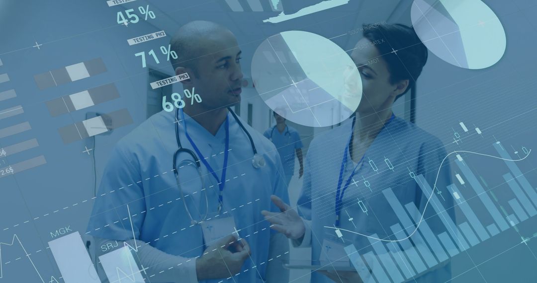 Healthcare Professionals Analyzing Digital Patient Metrics