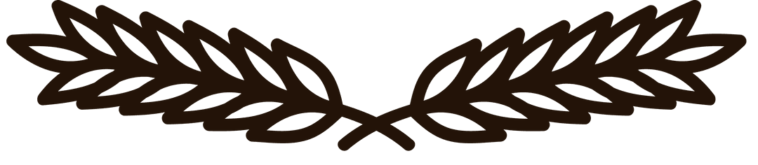 Simplistic Black Cereal Design on Transparent Background